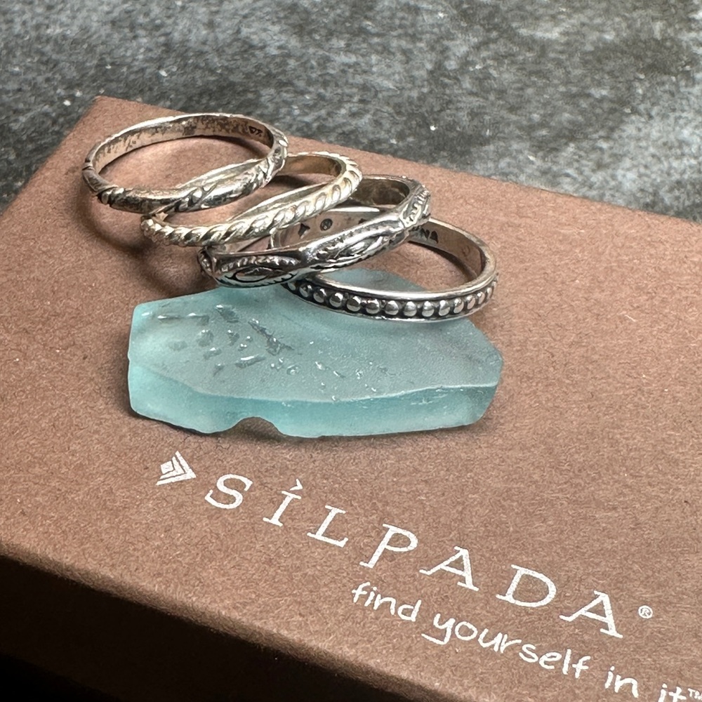 Silpada Designs .925 Sterling Silver Stack Rings